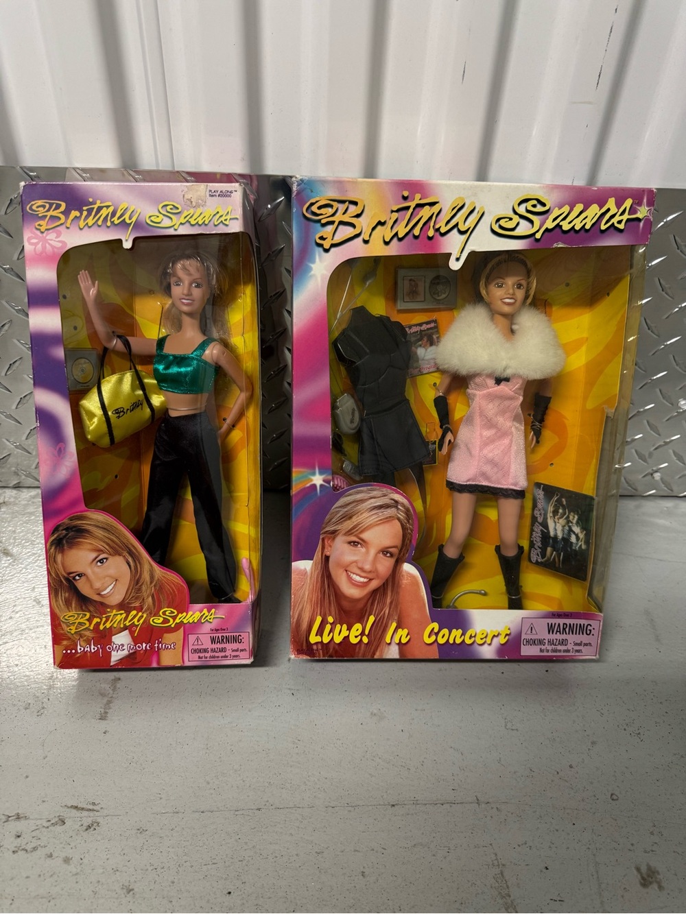 Britney Spears Live! In Concert and Baby One More time Dolls New in packages
